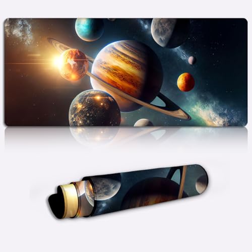 Planets of The Solar Mauspad, Gaming-Mauspad, erweitertes XXL-Mauspad mit Rutschfester Unterseite, großes Gaming-Mauspad, Gaming-Mauspad, erweitertes großes Mauspad, 30 x 80 cm Planets of The Solar Mauspad, Gaming-Mauspad, erweitertes XXL-Mauspad mit Rutschfester Unterseite, großes Gaming-Mauspad, Gaming-Mauspad, erweitertes großes Mauspad, 30 x 80 cm von SIBREA
