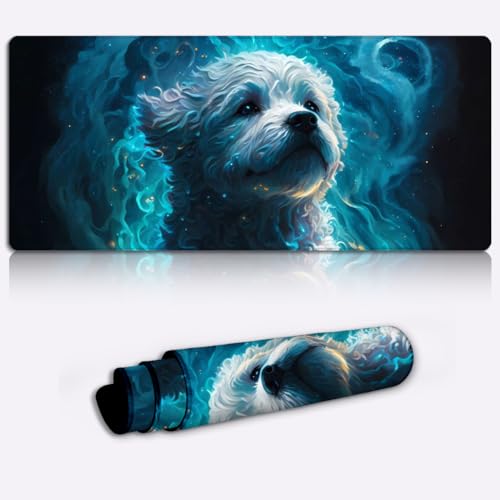 SIBREA Bichon Frise Dog Anime-Gaming-Mauspad, Computer-Tastatur- Mauspad langes, rutschfestes Mäusepad mit Gummibasis für Computer-Laptop-Gamer, 15,7 x 35,4 Zoll SIBREA Bichon Frise Dog Anime-Gaming-Mauspad, Computer-Tastatur- Mauspad langes, rutschfestes Mäusepad mit Gummibasis für Computer-Laptop-Gamer, 15,7 x 35,4 Zoll von SIBREA