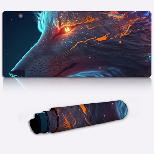SIBREA Gaming-Mauspad, erweitertes Mauspad XXL, Computer-Tastatur, Mauspad, mit Rutschfester Gummibasis und genähter Kante für Heimbüro, Gaming, Arbeit, Kitsune 30 x 80 cm SIBREA Gaming-Mauspad, erweitertes Mauspad XXL, Computer-Tastatur, Mauspad, mit Rutschfester Gummibasis und genähter Kante für Heimbüro, Gaming, Arbeit, Kitsune 30 x 80 cm von SIBREA