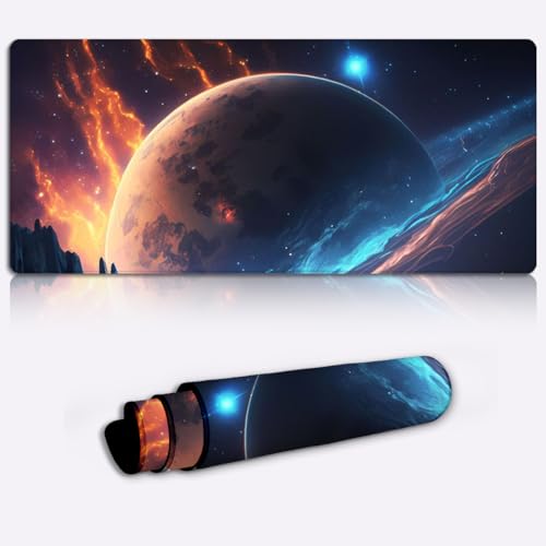 SIBREA Planet Paradise Landscape Gaming-Mauspad/großes Mauspad, XXL-Mauspad, Tischunterlage/verbesserte Präzision und für stabilen Halt auf glatten Oberflächen, rutschfest, 13,77 x 23,6 Zoll SIBREA Planet Paradise Landscape Gaming-Mauspad/großes Mauspad, XXL-Mauspad, Tischunterlage/verbesserte Präzision und für stabilen Halt auf glatten Oberflächen, rutschfest, 13,77 x 23,6 Zoll von SIBREA