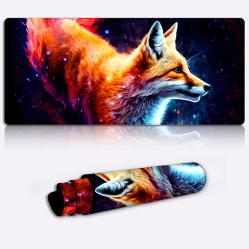XXL-Gaming-Mauspad – extra großes Mauspad, Tischunterlage, extra große Größe, verbesserte Präzision und Geschwindigkeit, Gummibasis für stabilen Halt, waschbar, Fox 13,77 x 23,6 Zoll XXL-Gaming-Mauspad – extra großes Mauspad, Tischunterlage, extra große Größe, verbesserte Präzision und Geschwindigkeit, Gummibasis für stabilen Halt, waschbar, Fox 13,77 x 23,6 Zoll von SIBREA