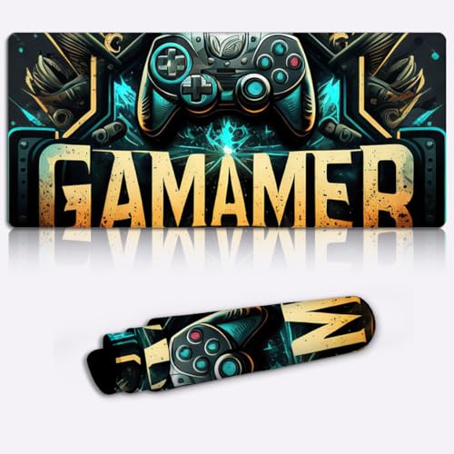 XXL-Mauspad, Schreibtischunterlage, rutschfeste Gummiunterseite, Mauspad, Gaming-Mauspad, Tastatur-Mauspad, Spiel, 35 x 60 cm XXL-Mauspad, Schreibtischunterlage, rutschfeste Gummiunterseite, Mauspad, Gaming-Mauspad, Tastatur-Mauspad, Spiel, 35 x 60 cm von SIBREA