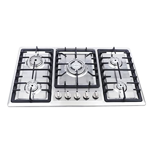 SICHENSH Gaskochfeld 5 Flammig, 86 x51cm Edelstahl Gasherd mit automatischem Flammenschutz 5-Brenner Gaskochfeld Geeignet für den Gebrauch zu Hause oder im Restaurant | EU Stock SICHENSH Gaskochfeld 5 Flammig, 86 x51cm Edelstahl Gasherd mit automatischem Flammenschutz 5-Brenner Gaskochfeld Geeignet für den Gebrauch zu Hause oder im Restaurant | EU Stock von SICHENSH