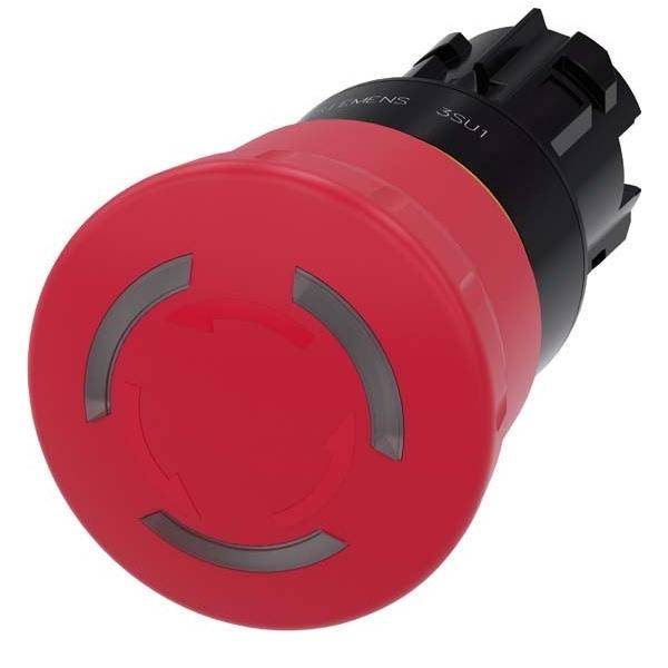 Siemens 3SU10011HB200AA0 Not-Halt-Pilz- drucktaster bel. 22mm rund rot Drehent. Siemens 3SU10011HB200AA0 Not-Halt-Pilz- drucktaster bel. 22mm rund rot Drehent. von SIEMENS AG
