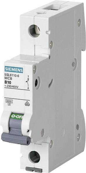 Siemens Automat B 10A 5SL61106 230/400V 6kA 1p Siemens Automat B 10A 5SL61106 230/400V 6kA 1p von SIEMENS AG
