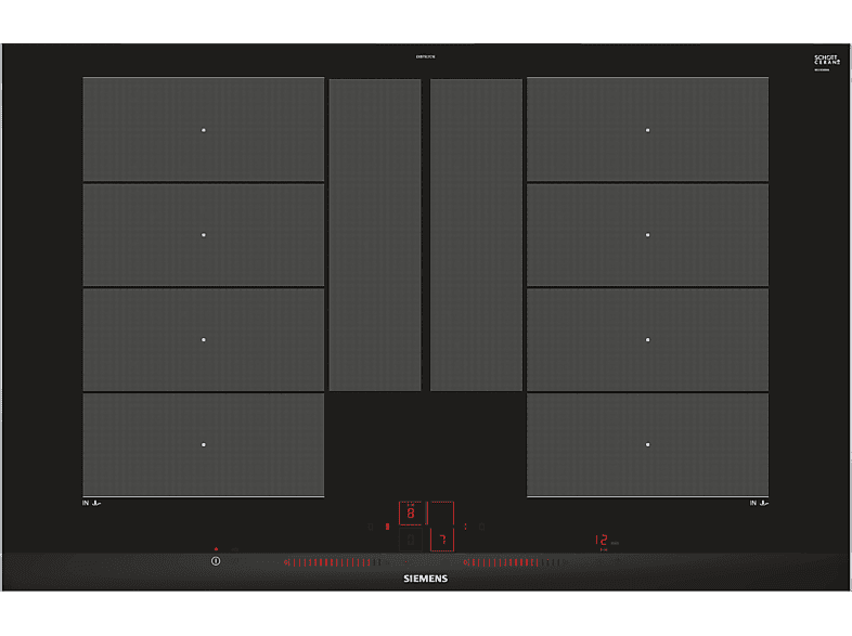 SIEMENS EX875LYC1E Induktionskochfeld (812 mm breit, 4 Kochfelder) von SIEMENS