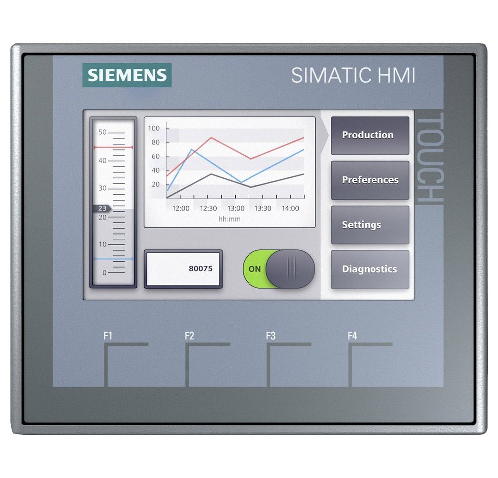 SIEMENS Siemens 6AV2123-2DB03-0AX0 SPS-Displayerweiterung 24 V/DC Hutschienen-Netzteil von SIEMENS