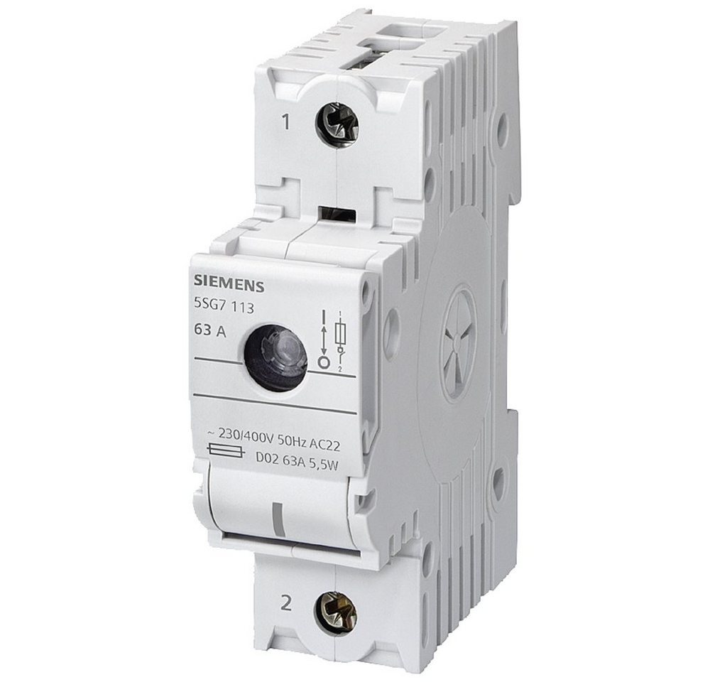 SIEMENS Stromverteiler Siemens 5SG7113 Lasttrennschalter Sicherungsgröße = D02 63 A 230 V SIEMENS Stromverteiler Siemens 5SG7113 Lasttrennschalter Sicherungsgröße = D02 63 A 230 V von SIEMENS