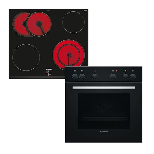 Siemen EQ110KA2B, Einbauherd-Set, Bestehend aus HE010FBA0 Herd, 60 x 60 cm, 3D Heißluft & EA631GNA1E Elektro-Kochfeld, Bräterzone, Restwärme, Rahmenlos aufliegend Siemen EQ110KA2B, Einbauherd-Set, Bestehend aus HE010FBA0 Herd, 60 x 60 cm, 3D Heißluft & EA631GNA1E Elektro-Kochfeld, Bräterzone, Restwärme, Rahmenlos aufliegend von SIEMENS