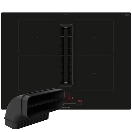 Siemens ED711HGA7, Smartes Induktionskochfeld mit Dunstabzug, 70 cm breit + 90º Flachkanal, vertikal L, autarkes Kochfeld, Rahmenlos aufliegend, touchSlider, Kombi-Induktion für große Kochfläche Siemens ED711HGA7, Smartes Induktionskochfeld mit Dunstabzug, 70 cm breit + 90º Flachkanal, vertikal L, autarkes Kochfeld, Rahmenlos aufliegend, touchSlider, Kombi-Induktion für große Kochfläche von SIEMENS