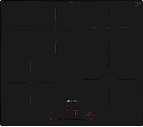 Siemens EH601HFB1E iQ300, Smartes Induktionskochfeld, 60 cm, Schwarz, flächenbündig, TouchSlider, Dunstabzugsautomatik – das perfekte Zusammenspiel von Kochfeld und Dunstabzugshaube Siemens EH601HFB1E iQ300, Smartes Induktionskochfeld, 60 cm, Schwarz, flächenbündig, TouchSlider, Dunstabzugsautomatik – das perfekte Zusammenspiel von Kochfeld und Dunstabzugshaube von SIEMENS