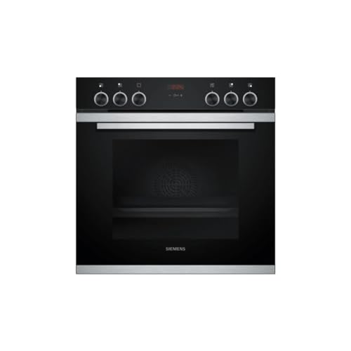Siemens EQ211KB10 iQ300 Herd-Glaskeramik-Kochfeld-Kombination (herdgesteuert), Schnellaufheizung, 3D-Heißluft Plus Backen auf 3 Ebenen, Backwagen, 59,4 cm breit von SIEMENS