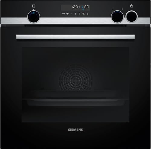 Siemens HR578GFS7F, iQ500 Smarter Einbau-Backofen mit Dampfunterstützung, 60 x 60 cm, Pyrolyse Selbstreinigung, Air Fry, Backautomatik, 3D Heißluft, Inklusive Bratenthermometer und Teleskopauszug Siemens HR578GFS7F, iQ500 Smarter Einbau-Backofen mit Dampfunterstützung, 60 x 60 cm, Pyrolyse Selbstreinigung, Air Fry, Backautomatik, 3D Heißluft, Inklusive Bratenthermometer und Teleskopauszug von SIEMENS