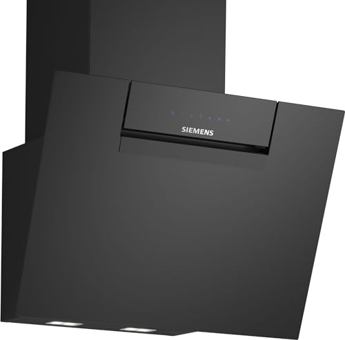 Siemens LC67KFN60, iQ300 Smarte Dunstabzugshaube, 60 cm breit, Wandmontierte Kopffreihaube, Made in Germany, Abluft-Umluft, Besonders leise, Touch- oder Kochfeld-Steuerung, LED-Beleuchtung, Schwarz Siemens LC67KFN60, iQ300 Smarte Dunstabzugshaube, 60 cm breit, Wandmontierte Kopffreihaube, Made in Germany, Abluft-Umluft, Besonders leise, Touch- oder Kochfeld-Steuerung, LED-Beleuchtung, Schwarz von SIEMENS