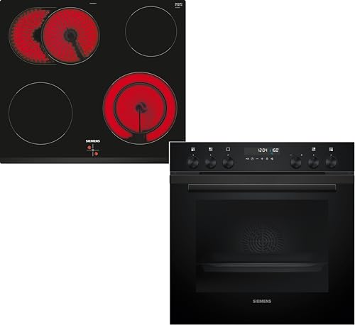 Siemens PQ522KAAB, Einbauherd-Set, Bestehend aus HE278GBB3 Herd, 60 x 60 cm, Made in Germany, Selbstreinigung, 3D Heißluft, Pizzastufe & EA631GNA1E Elektrokochfeld, Bräterzone, powerBoost, Rahmenlos Siemens PQ522KAAB, Einbauherd-Set, Bestehend aus HE278GBB3 Herd, 60 x 60 cm, Made in Germany, Selbstreinigung, 3D Heißluft, Pizzastufe & EA631GNA1E Elektrokochfeld, Bräterzone, powerBoost, Rahmenlos von SIEMENS