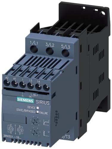 Siemens SIRIUS 3RW3014-1BB04 SIRIUS Sanftstarter S00 6,5A, 3kW/400V, AC200-480V, AC/DC24V Siemens SIRIUS 3RW3014-1BB04 SIRIUS Sanftstarter S00 6,5A, 3kW/400V, AC200-480V, AC/DC24V von SIEMENS