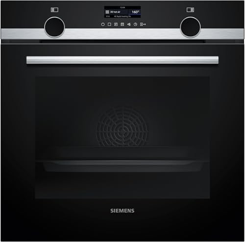Siemens HB579GBR3, iQ500, Einbau-Backofen 60 x 60 cm, Air Fry, activeClean Pyrolyse Selbstreinung, TFT-Display, 3D Heißluft, Schnellaufheizung, cookControl40 Automatikprogramme, softMove, Edelstahl Siemens HB579GBR3, iQ500, Einbau-Backofen 60 x 60 cm, Air Fry, activeClean Pyrolyse Selbstreinung, TFT-Display, 3D Heißluft, Schnellaufheizung, cookControl40 Automatikprogramme, softMove, Edelstahl von SIEMENS