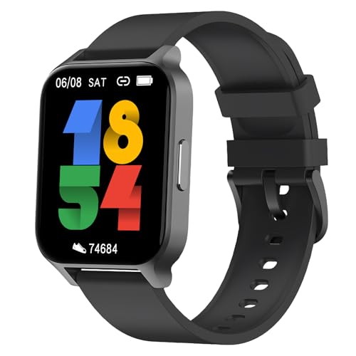 Smartwatch für Damen Herren,Fitness Tracker 1,69 Zoll Zoll Touchscreen Herzfrequenz Schlaf Monitor Schrittzähle,Personalisiertem Bildschirm IP68 Wasserdicht Smartwatch für iOS und Android von SIEMORL