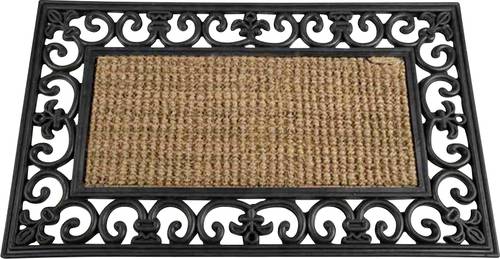 Siena Garden 3751441100 Gummimatte Gazelle Fußmatte (L x B) 75cm x 45cm Schwarz, Beige von SIENA GARDEN