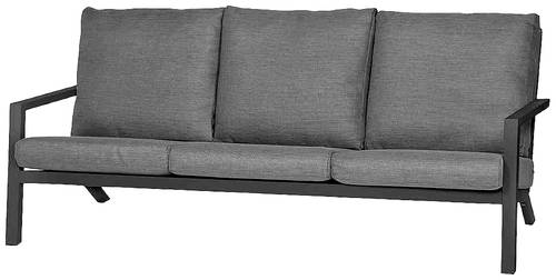 Siena Garden C31015 Belia Lounge 3er Sofa Gestell und Fläche Aluminium matt-anthrazit, inkl. Sitz- von SIENA GARDEN