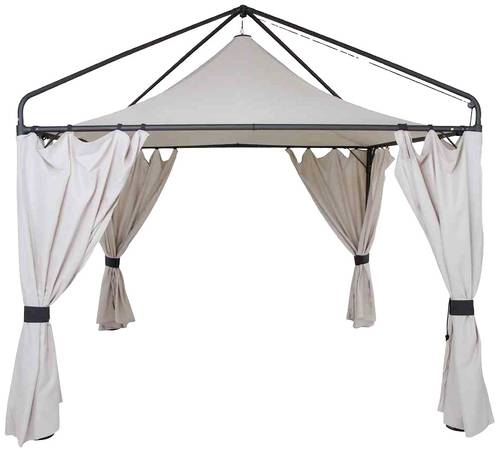 Siena Garden J04524 Seitenteile-Set natur zu Ascot Pavillon 3x3 Meter, Bezug aus 100% Polyester, 250 von SIENA GARDEN