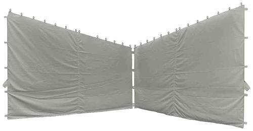 Siena Garden J04527 Seitenteile zu Pavillon Berlino 4x4 m, grau, 2er Set Bezug aus Polyester, 160g/m von SIENA GARDEN