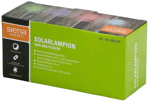 Siena Garden Solar-Dekoleuchte 682239 682239 Kugel LED Mehrfarbig Weiß, Grün Siena Garden Solar-Dekoleuchte 682239 682239 Kugel LED Mehrfarbig Weiß, Grün von SIENA GARDEN