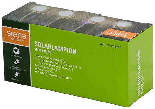 Siena Garden Solar-Gartenleuchte 682241 682241 Kugel LED Weiß Weiß, Grün Siena Garden Solar-Gartenleuchte 682241 682241 Kugel LED Weiß Weiß, Grün von SIENA GARDEN