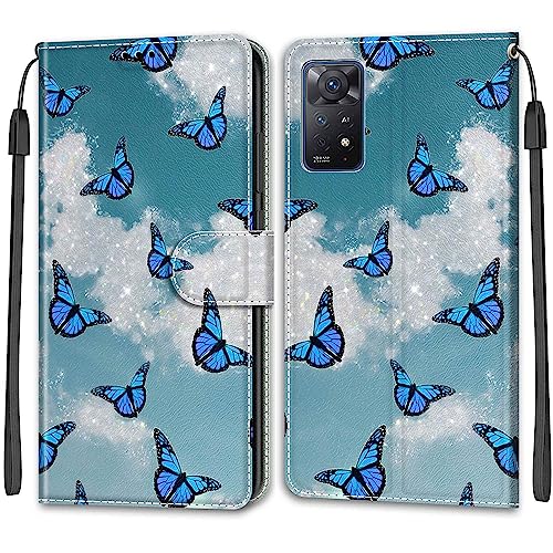 Handyhülle für Xiaomi Redmi Note 11 Pro 5G Global/Redmi Note 11 Pro Global Hülle mit [Kartenfach] Stoßfeste Klapphülle kompatibel Redmi Note 11 Pro+ 5G (India) / Redmi Note 11E Pro Hülle von SIENIANLINE