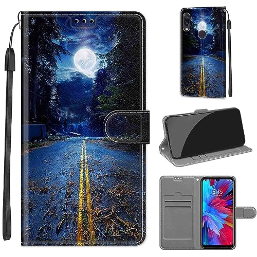 Handyhülle für Xiaomi Redmi Note 7 / Xiaomi Redmi Note 7 Pro Hülle Wallet Leder Kartenfach Magnet staubdicht Handytasche Klapphülle Case Cover Kompatibel mit Xiaomi Redmi Note 7s -PU Leder Schutzhülle von SIENIANLINE