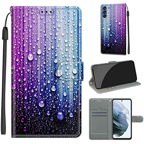 SIENIANLINE Hülle für Samsung Galaxy S21 FE, Stoßfeste Handyhülle Premium PU Leder mit [Magnet] Schutzhülle Klapphülle Handytasche für Samsung Galaxy S21 FE von SIENIANLINE