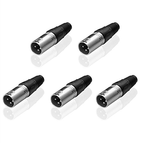 Sienoc 5 x Mikrofonstecker 3-polig, Geschraubte Zugentlastung. Mikrofon Stecker XLR SCHWARZ Sienoc 5 x Mikrofonstecker 3-polig, Geschraubte Zugentlastung. Mikrofon Stecker XLR SCHWARZ von SIENOC