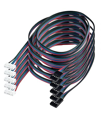 S SIENOC Schrittmotor Kabel Schrittmotorkabel 100 cm 1m lang für NEMA 17 in Reprap (5 Stück) von SIENOC