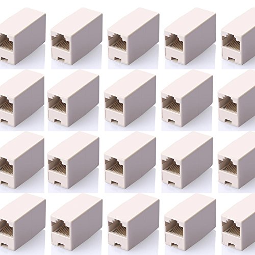 SIENOC 20 Stücks Cat5 Cat5e RJ45 Kupplung 8P8C Netzwerkkabel Verbinder Buchse auf RJ45 Buchse von SIENOC