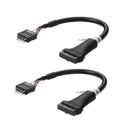 SIENOC 2X USB 3.0 20-Pin Buchse zu dem auf USB 2.0 Motherboard 9-pin Stecker Kabel Adapter von SIENOC