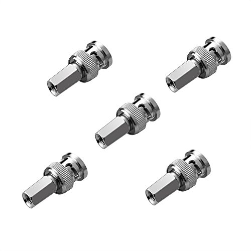 SIENOC 5 Pcs BNC-Stecker Twist-On-Steckverbinder Kabeladapter für Koaxialkabel RG59 & RG62 SIENOC 5 Pcs BNC-Stecker Twist-On-Steckverbinder Kabeladapter für Koaxialkabel RG59 & RG62 von SIENOC