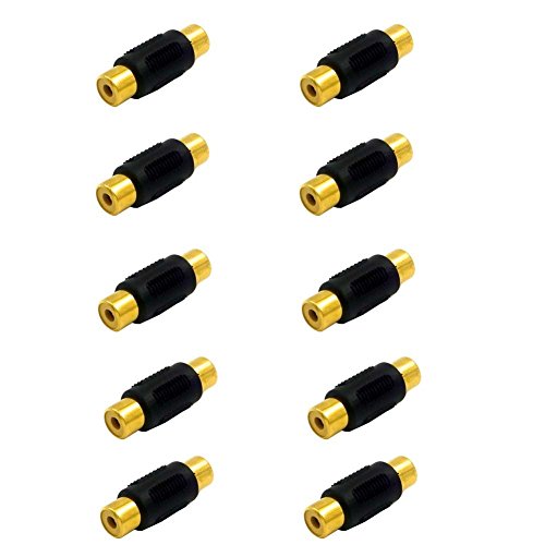 SIENOC 10 Stück Chinch Cinch Cynch RCA Adapter Verbindung Verbindungsstück Kupplung Buchse weiblich SIENOC 10 Stück Chinch Cinch Cynch RCA Adapter Verbindung Verbindungsstück Kupplung Buchse weiblich von SIENOC
