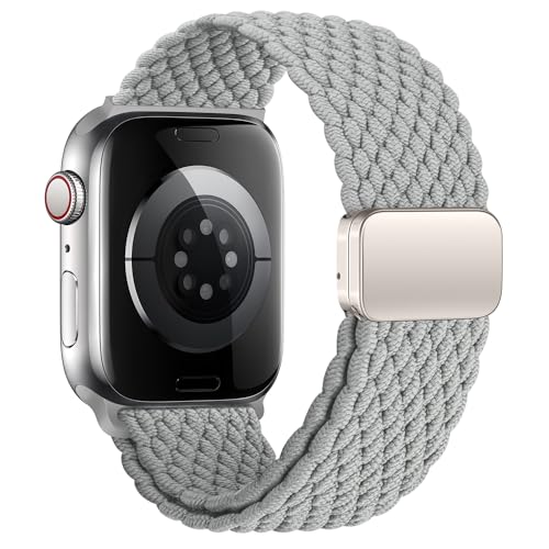 Geflochten Armband Kompatibel mit Apple Watch Armband 40mm 42mm 38mm 41mm für Damen Herren, Elastisch Nylon Armbänder mit Magnetisch für iWatch Ultra 2 SE Series 10 9 8 7 6 5 4 3 2 1 Geflochten Armband Kompatibel mit Apple Watch Armband 40mm 42mm 38mm 41mm für Damen Herren, Elastisch Nylon Armbänder mit Magnetisch für iWatch Ultra 2 SE Series 10 9 8 7 6 5 4 3 2 1 von SIERVOS