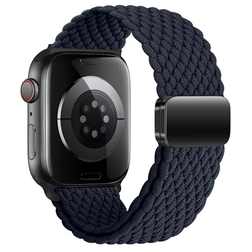 Geflochten Armband Kompatibel mit Apple Watch Armband 44mm 45mm 46mm 49mm 42mm für Damen Herren, Elastisch Nylon Armbänder mit Magnetisch für iWatch Ultra 2 SE Series 10 9 8 7 6 5 4 3 2 1 Geflochten Armband Kompatibel mit Apple Watch Armband 44mm 45mm 46mm 49mm 42mm für Damen Herren, Elastisch Nylon Armbänder mit Magnetisch für iWatch Ultra 2 SE Series 10 9 8 7 6 5 4 3 2 1 von SIERVOS