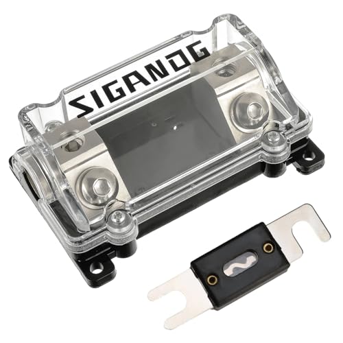 SIGANDG 0/2/4 Gauge AWG In-Line ANL Sicherungshalter mit 100 Amp Sicherung von SIGANDG
