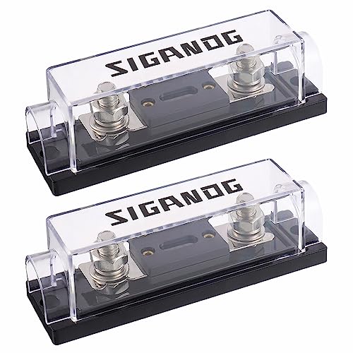 SIGANDG 100 Amp ANL Sicherungshalter 0/2/4 Gauge Sicherungsblock mit 100A ANL Sicherungen für Auto Audio LKW DIY (2 Stück) von SIGANDG