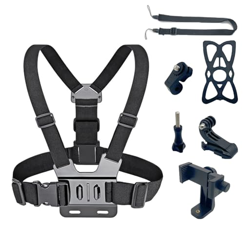 SIGANDG Handy Brusthalterung, Universal Action Camera Chest Strap, Handyhalterung Chest Mount Zubehör Kompatibel mit iPhone Samsung GoPro DJI Osmo und die Meisten Handys Action Kameras POV/VLOG SIGANDG Handy Brusthalterung, Universal Action Camera Chest Strap, Handyhalterung Chest Mount Zubehör Kompatibel mit iPhone Samsung GoPro DJI Osmo und die Meisten Handys Action Kameras POV/VLOG von SIGANDG