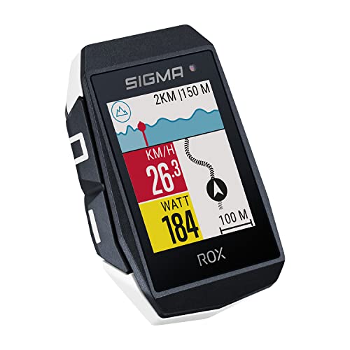 SIGMA ROX 11.1 EVO White HR Set | Fahrradcomputer kabellos GPS & Navigation inkl. Short Butler und Herzfrequenzsensor | Outdoor GPS Navigation mit Höhenmessung von SIGMA