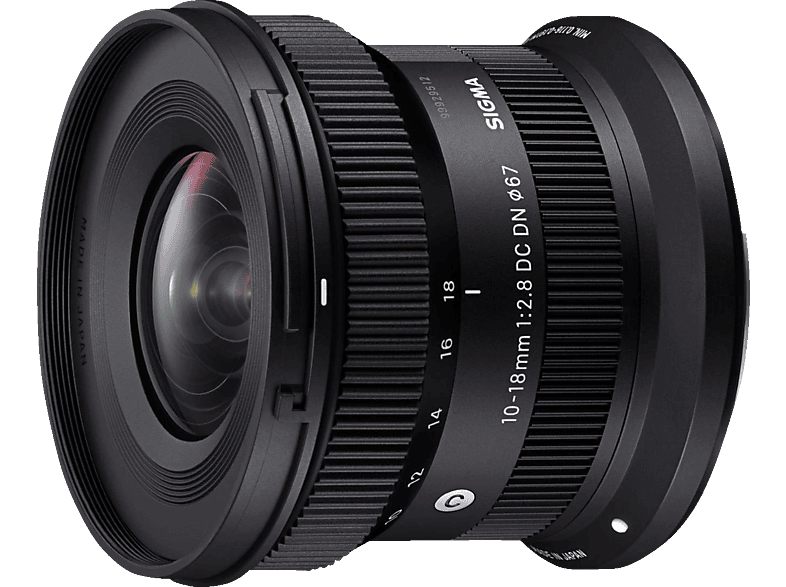 SIGMA 10-18mm DC DN 10 mm - 18 f./2.8 (Objektiv für Canon R-Mount, Schwarz) von SIGMA