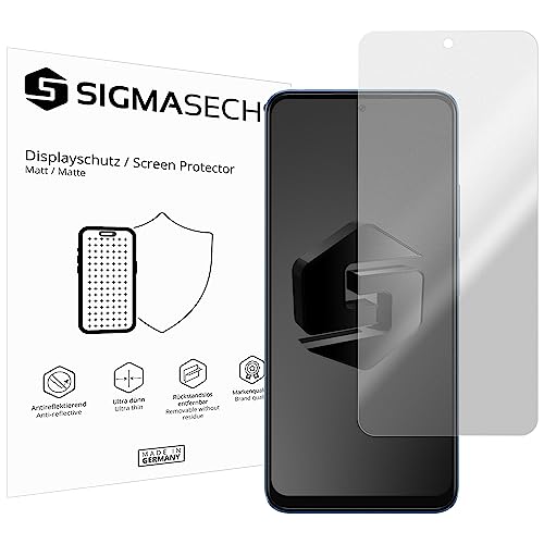 SIGMASECHS 2 x Displayschutzfolie kompatibel mit Xiaomi POCO X5 5G Displayfolie Schutzfolie Folie Zubehör No Reflexion MATT von SIGMASECHS