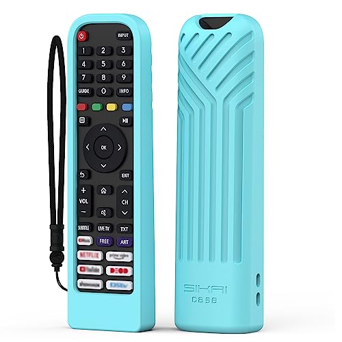 Schutzhülle für Hisense EN2AI30H EN2P30H Fernbedienung, Silikon Hülle für Hisense Full HD SMART TV A4FG A4CG 2022 VIDAA Remote Cover EN2G30H EN2H30H EN2D30H EN2B30H EN2J30H EN2A30(Blau leuchten) von SIKAI CASE