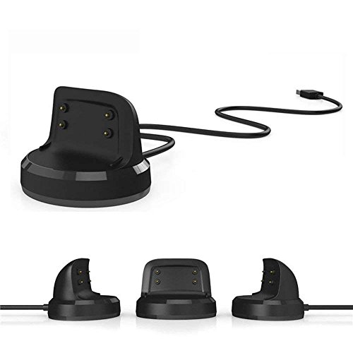 Dockingstation für Samsung Gear Fit2 SM-R360 SIKAI Smartwatch, Ersatz USB Ladekabel, Ladegerät Ersatz für Samsung Gear Fit2 SM-R360 SIKAI Schwarz von SIKAI CASE