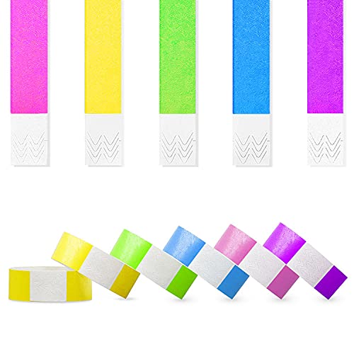 100 Stück Einlassbänder, Wasserfeste, Partybänder, Eintrittsbänder zur Kontrolle und Sicherheit bei Veranstaltungen und Events 19 x 255mm (Farbe) von SIKAMARU