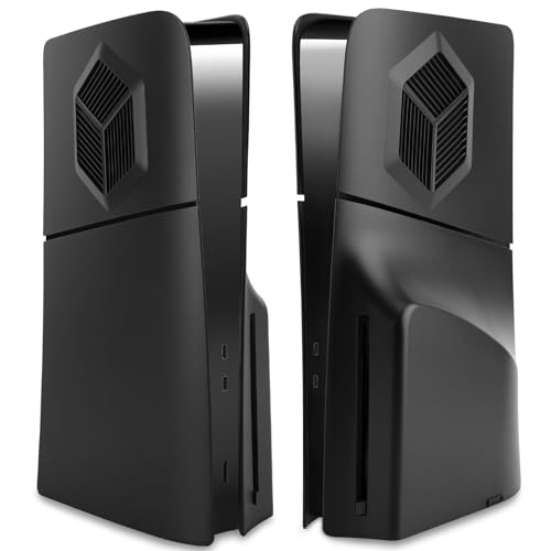 SIKEMAY Abdeckplatten für PS5 Slim Disc Edition - Zubehör, Skins für Playstation 5 Slim Konsole, Getrennte ABS Covers/Platten/Faceplates/Gehäuse - Schwarz SIKEMAY Abdeckplatten für PS5 Slim Disc Edition - Zubehör, Skins für Playstation 5 Slim Konsole, Getrennte ABS Covers/Platten/Faceplates/Gehäuse - Schwarz von SIKEMAY
