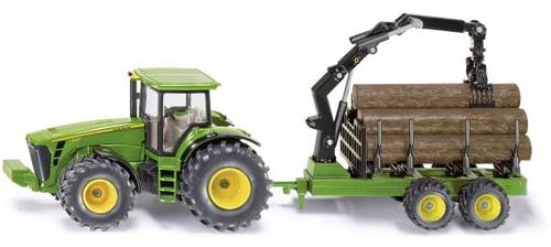 SIKU Spielwaren Traktor mit Forstanhänger Fertigmodell Landwirtschafts Modell von SIKU Spielwaren